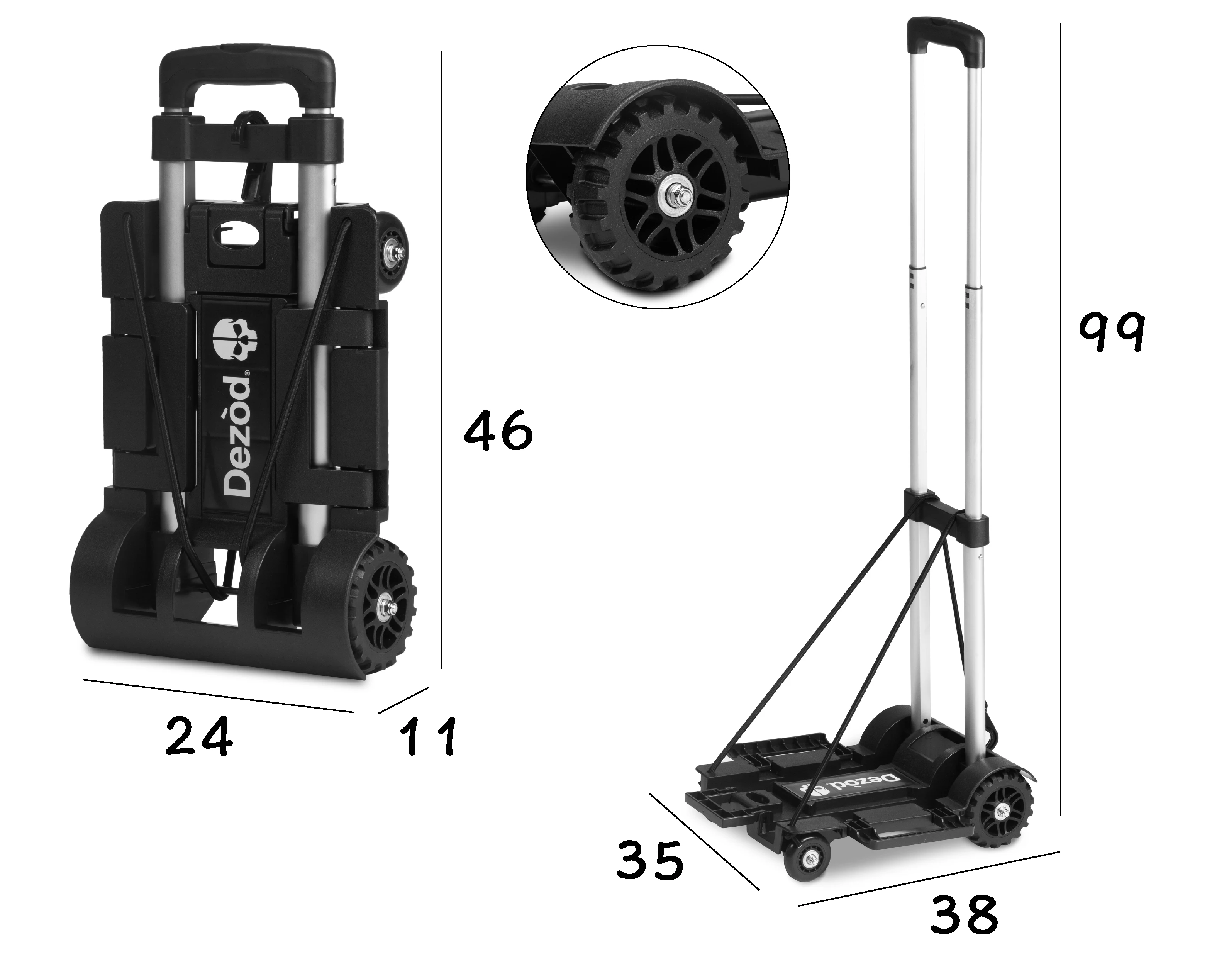 

Mini Trolley Folding Household Grocery Shopping Hand Pulling Courier To Take The Package Light Weight