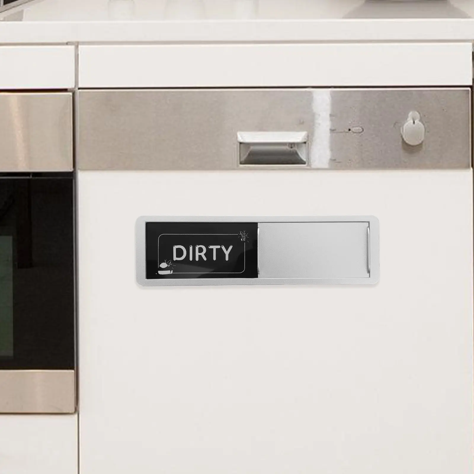 ABS Dishwasher Cleaning Indicator Magnet Dirty Sign Magnetic Notice for Kitchen Clean Dirty Magnet