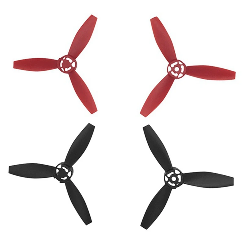 4PCS Suitable For Parrot Bebop 2 Drone Propeller Blades Drone Accessories Black+Red