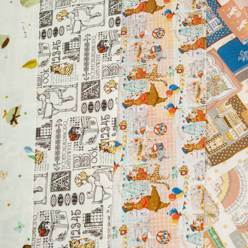 

OGANTMT Da Zhao Yu, набор из 20 штук, губчатые подушечки из чистого хлопка с японским мультяшным принтом, для домашнего декора и рукоделия