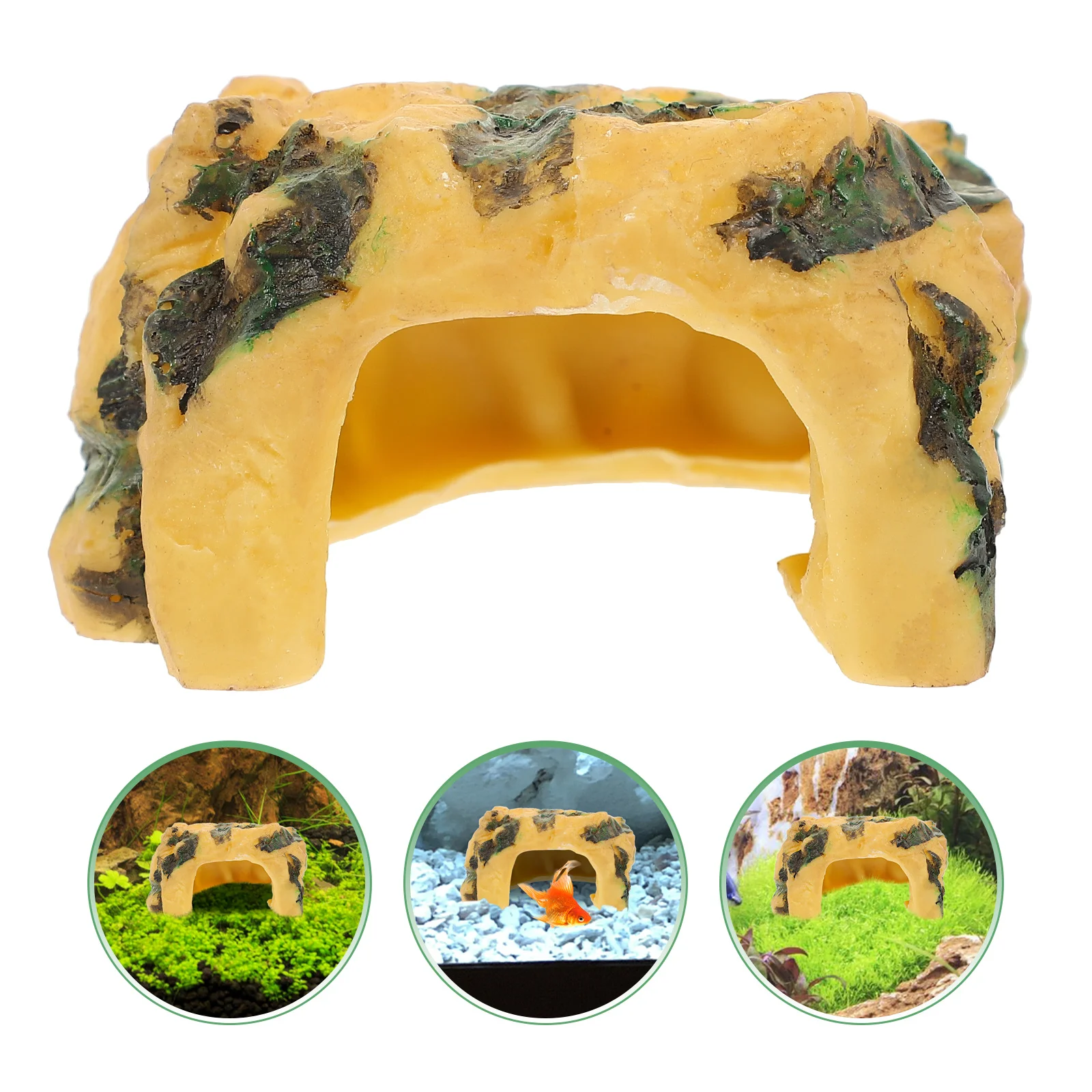 

Lifelike Turtle Hermit Simulation Reptile Cave Miniature Landscape Artificial Background Spider Hideout