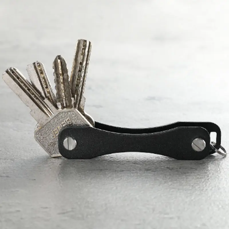 EW Przenośny duży europejski i amerykański klips do kluczy ze stopu aluminium Zewnętrzne narzędzie EDC Metalowy organizer na klucze — zdjęcie 3