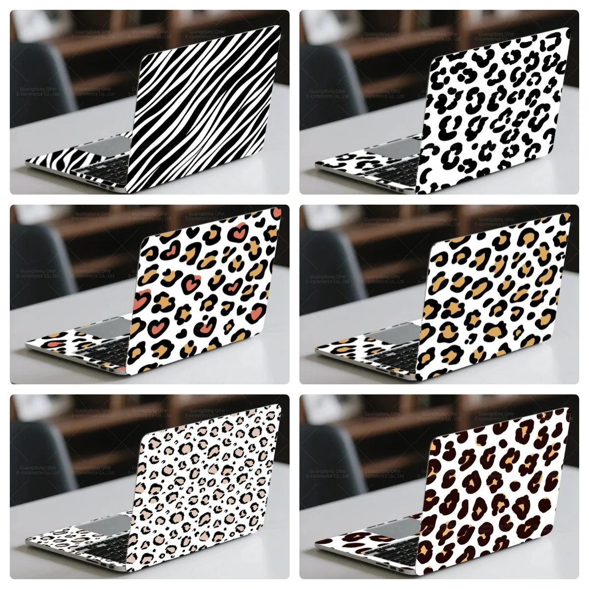 Animal Pattern Laptop Skin Decal for MacBook Waterproof Anti Scratch Full Cover Laptops Keyboard Animal Pattern MacBook Decals