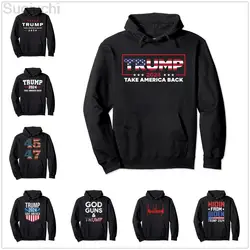 Donald Trump 2024 Take America Back MAGA 45 47 Pullover Hoodie Men Women Unisex Cotton Hoodies Man Fashion Style Sweatshirt