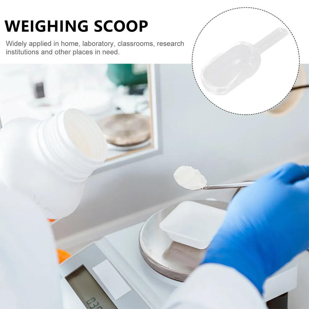 

2Pcs Weighing Funnels Glass Borosilicate Weighing Scoop Spoons for Laboratory Sample Transfer Accurate Measuring Tool