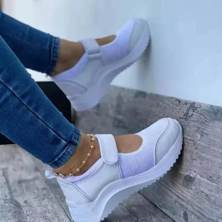 2022 New Casual Classic Wedge Shoes for Women Summer Fashion Elegant Platform Sneakers Female Comfortable Walking Shoes Ladies