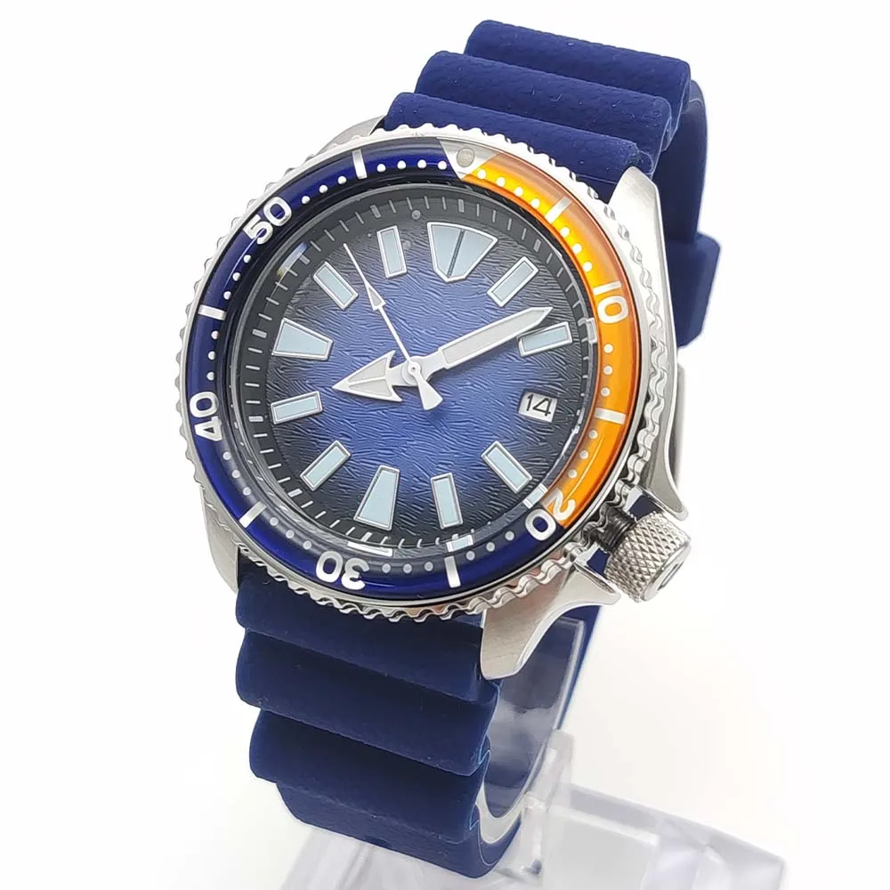 Nh35 Automatisch Mechanisch Horloge Rvs Waterdichte Behuizing Geschroefd Kroon Saffier Glas Heren Casual Mode Horloge