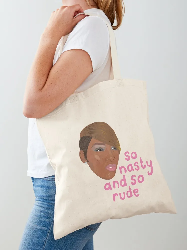 

NeNe Leakes - Real Houswives Of New York - So Nasty And So Rude Tote Bag reusable grocery bags Canvas Woman shopper bag