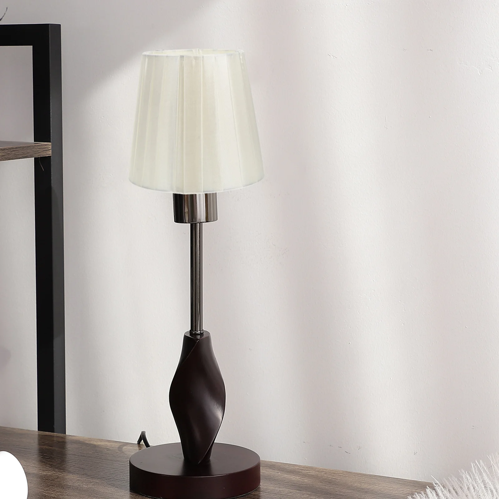 

Dark Green Lamp Shade Cloth Iron Material Protective Dustproof Elegant Style Bedroom Warmth Decorative Table Lamp Cover Simple