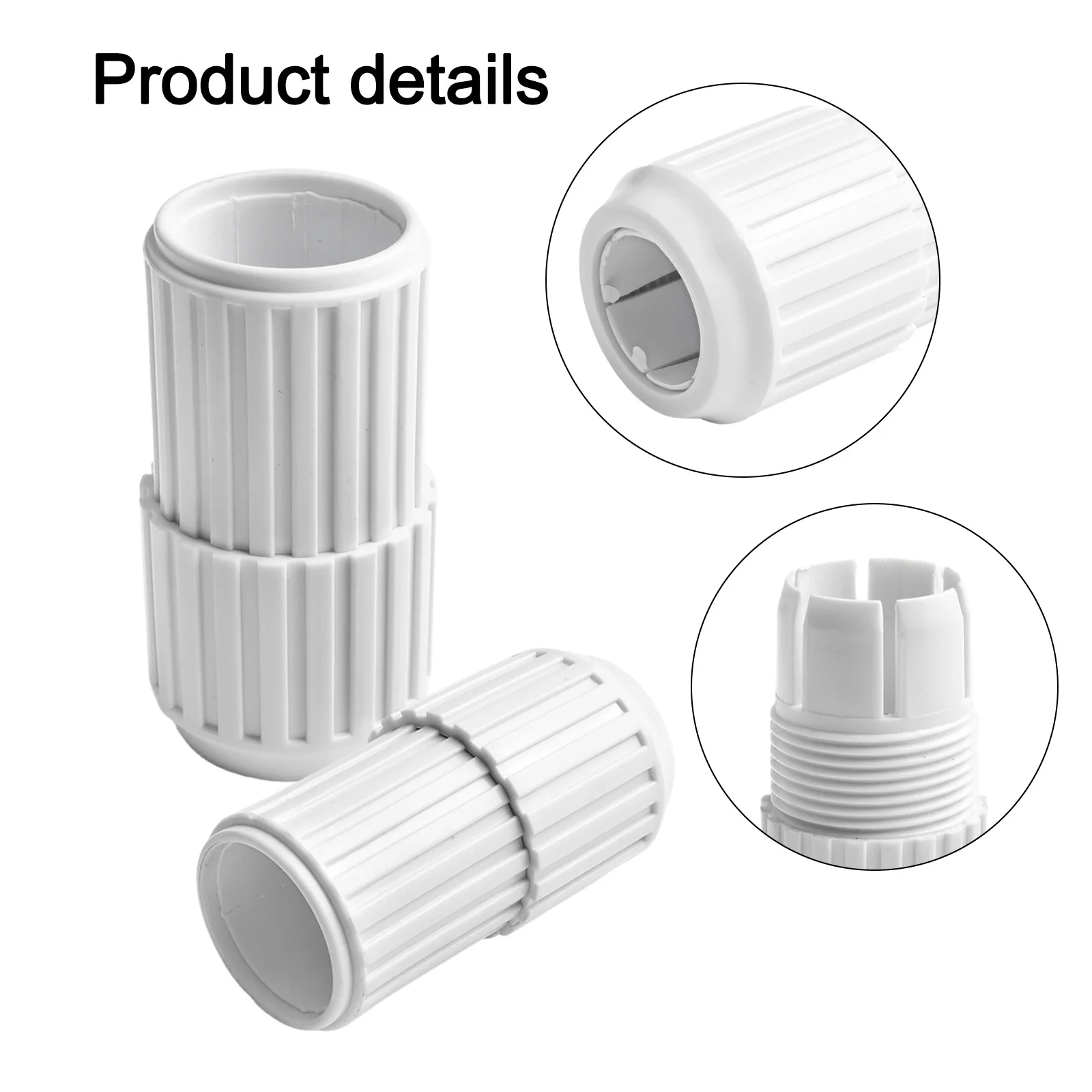 2x Plastic Cam Connecting Joint For Pool Telescopic Rods Pool Cleaning Pole Extension Connector For Adjustable Poles
