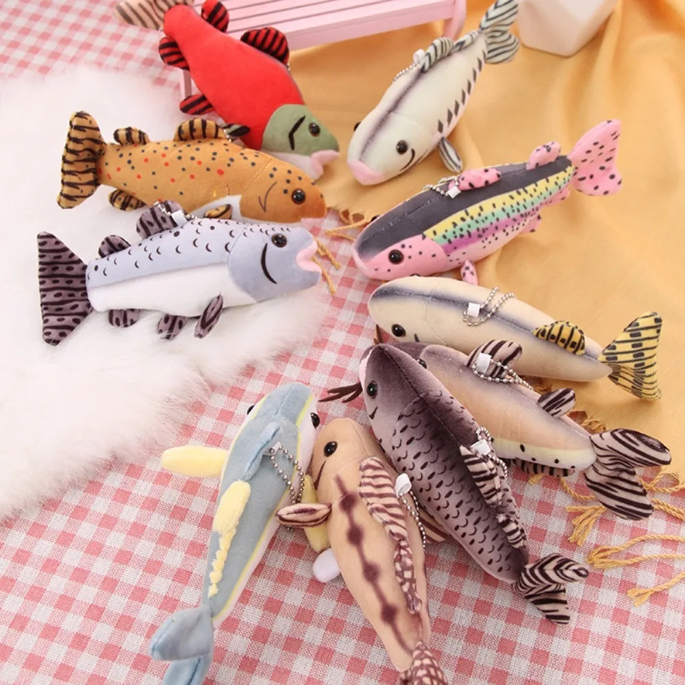 가방 펜던트 해양 열대어 열쇠고리 시뮬레이션 창의적인 수족관 물고기 인형 만화 재미있는 물고기 펜던트 가방 장식