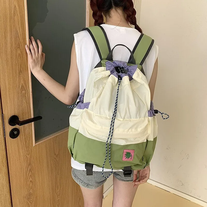 New Ladies' Shoulder Bag Lightweight Casual Drawstring Sport Backpack For Outdoor Activities Leisure Hiking Backpack
