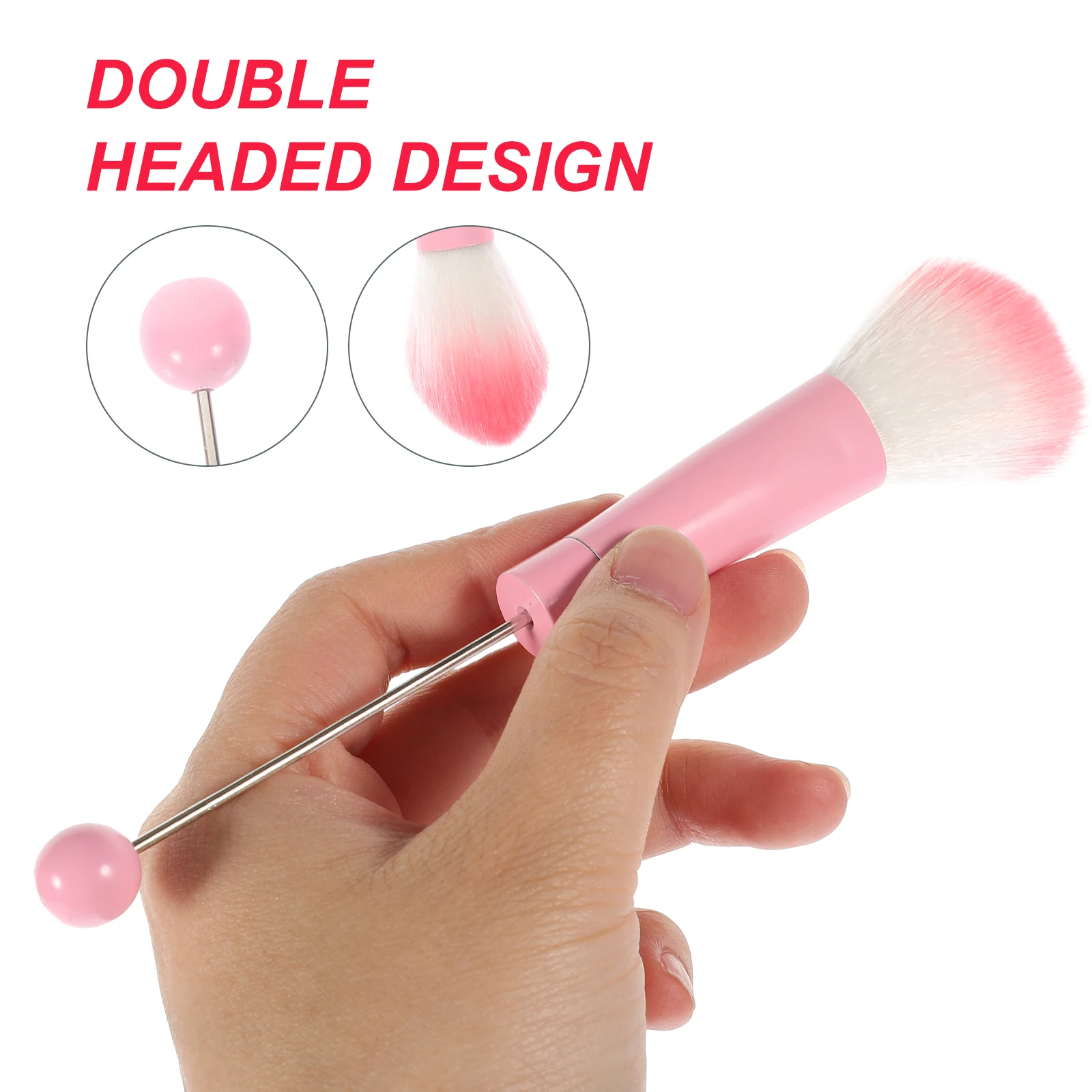 Set di pennelli per trucco da 5 pezzi Kit di pennelli portatili leggeri per sfumare il viso Applicazione per trucco Viaggi Uso quotidiano Ragazze