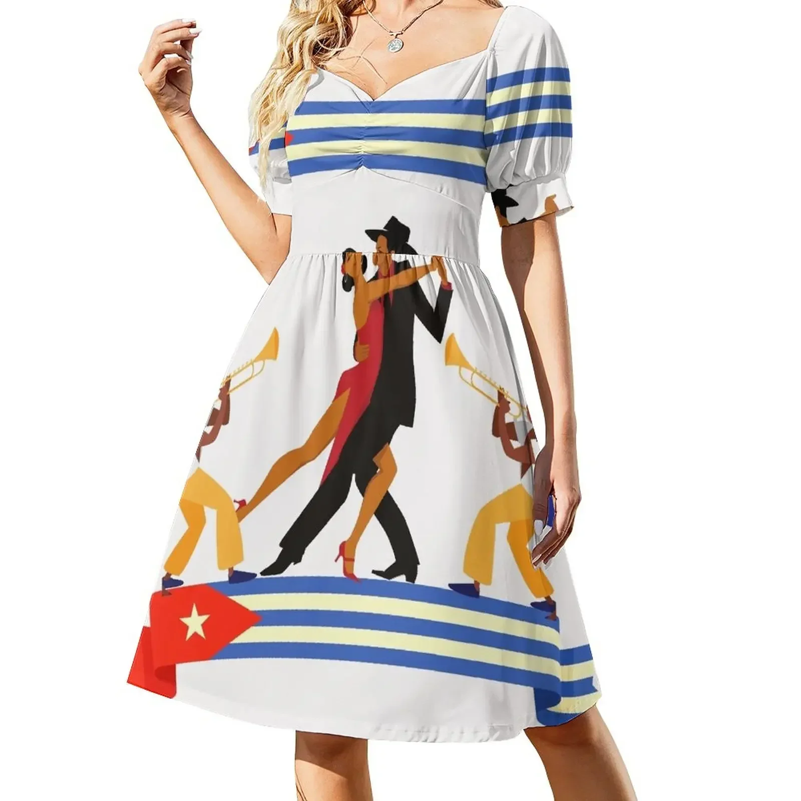 

guayabera , cuban style Short-Sleeved Dress ladies dresses for special occasions luxury women's party dress evening prom Dress