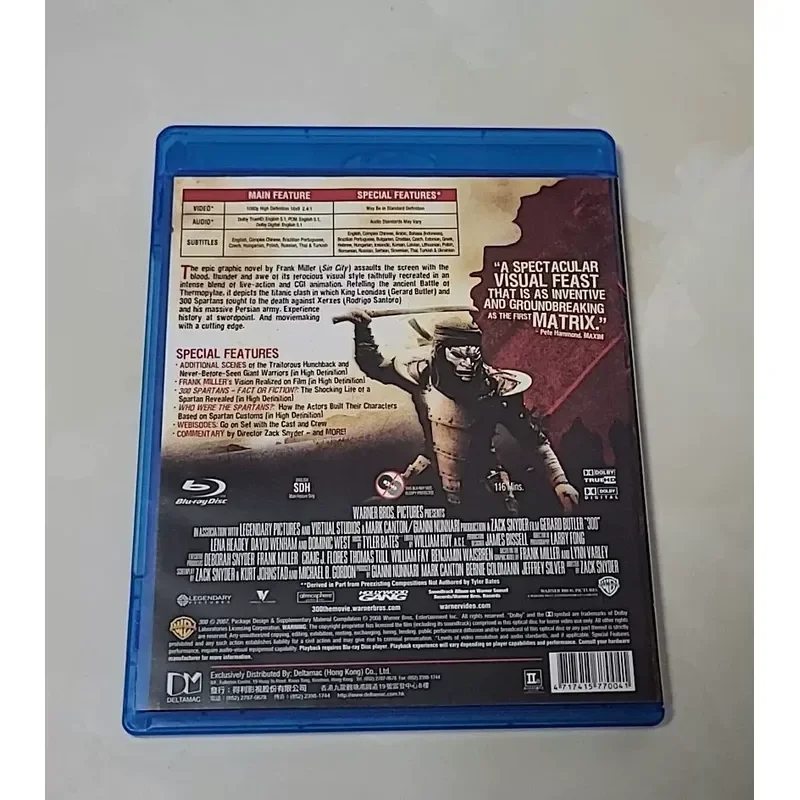 Three Hundred Warriors of Sparta Chinese Characters Whole Region Hong Kong Version Genuine Blu-ray BD