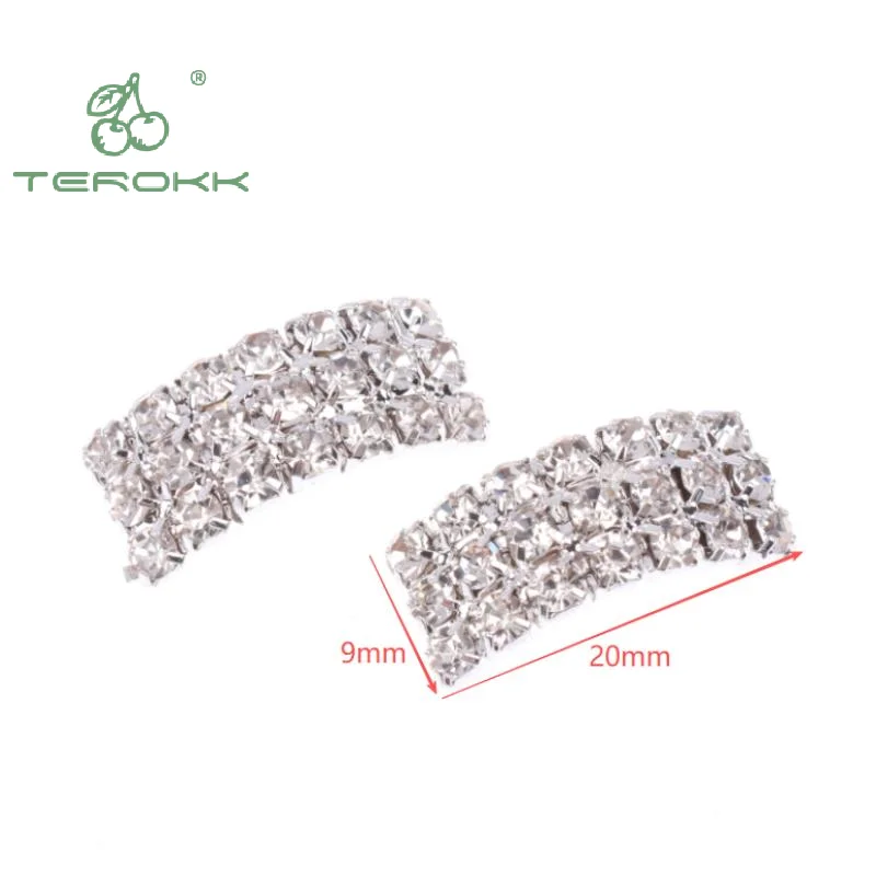 

5/10Pcs 20*9mm Multi Drainage Diamond Buckle Clothing Headwear DIY Decortion Accessories
