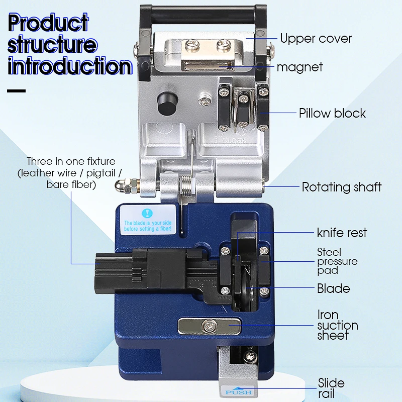 FTTH FC-6S Optical Fiber Cleaver Metal High Precision Cold Connection Cutter Tool