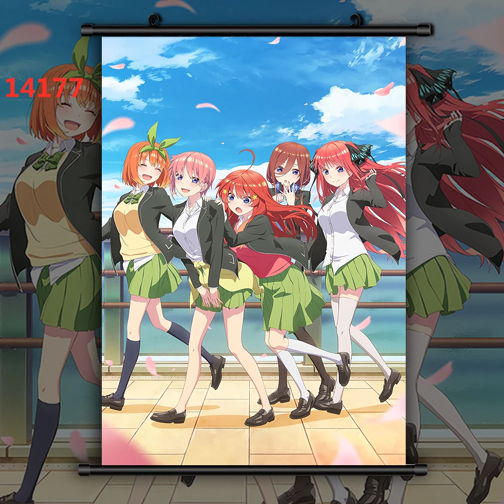 Anime Canvas Panting Cartoon The Quintessential Quintuplets Anime Wall Art Poster And Prints Living Room Decoration Home Decor