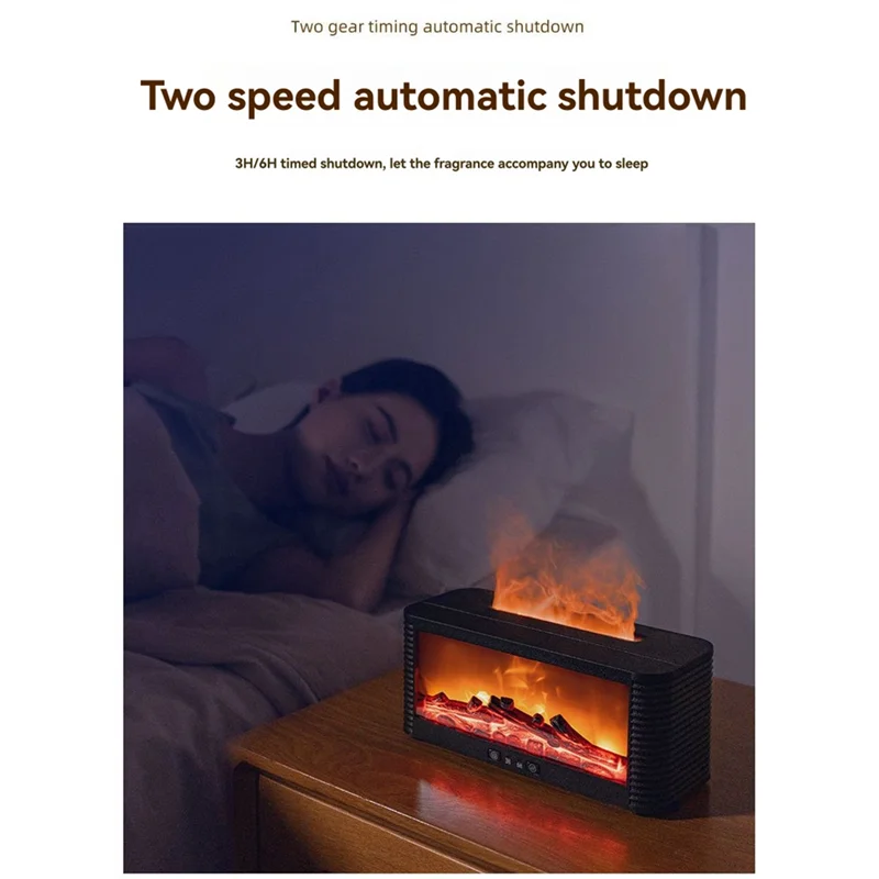 Mini difusor de lareira para óleos essenciais, umidificador de ar, aromaterapia, difusor de lareira para quarto e casa