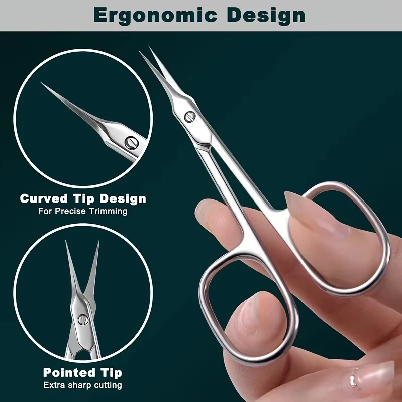 Edelstahl-Nagelhautschneider, spitzer Nageltrimmer, Nagelpflege-Nagelhautentferner, professionelle Nagelwerkzeuge – Detail 4