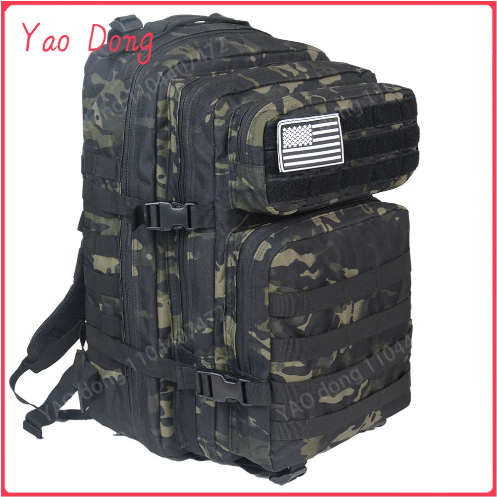 Yao Dong Jungle digital50 liters Outdoor tactical dual shoulder large 3P backpack Backcountry cycling sports backpack Travel att