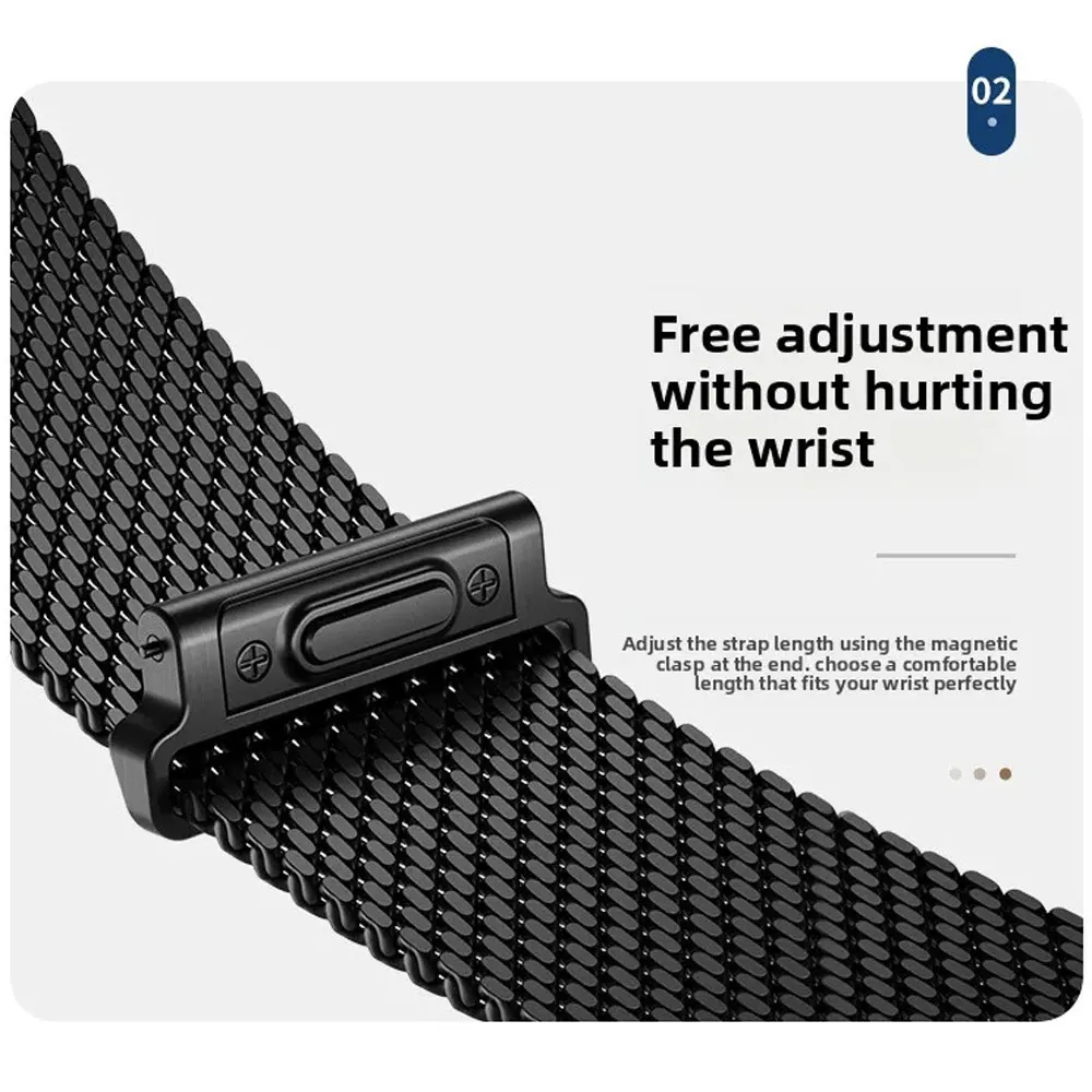 حزام معدني مغناطيسي للغارمين Fenix 8 7X 6 6X 5X Plus/Epix Pro Gen 2 47 مللي متر 51 مللي متر/Tactix 7/إندورو 3 سوار بحلقة ميلانو #6