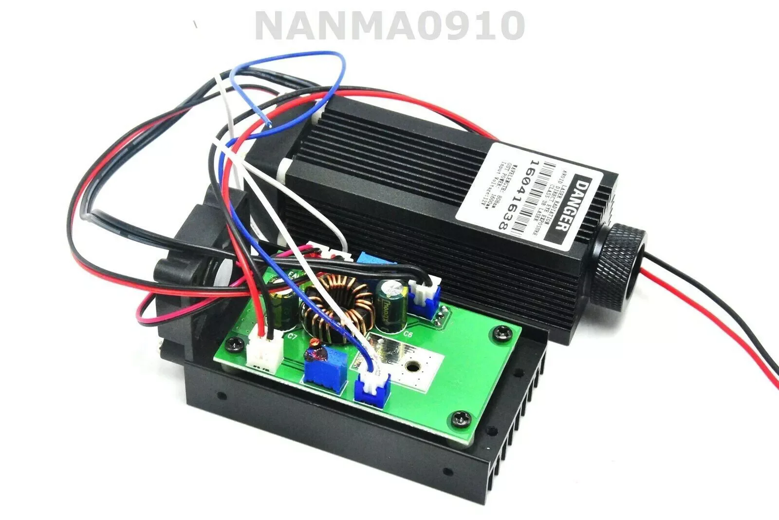 445nm 450nm 2W Adjustable Focal Laser Module with Fan / TTL