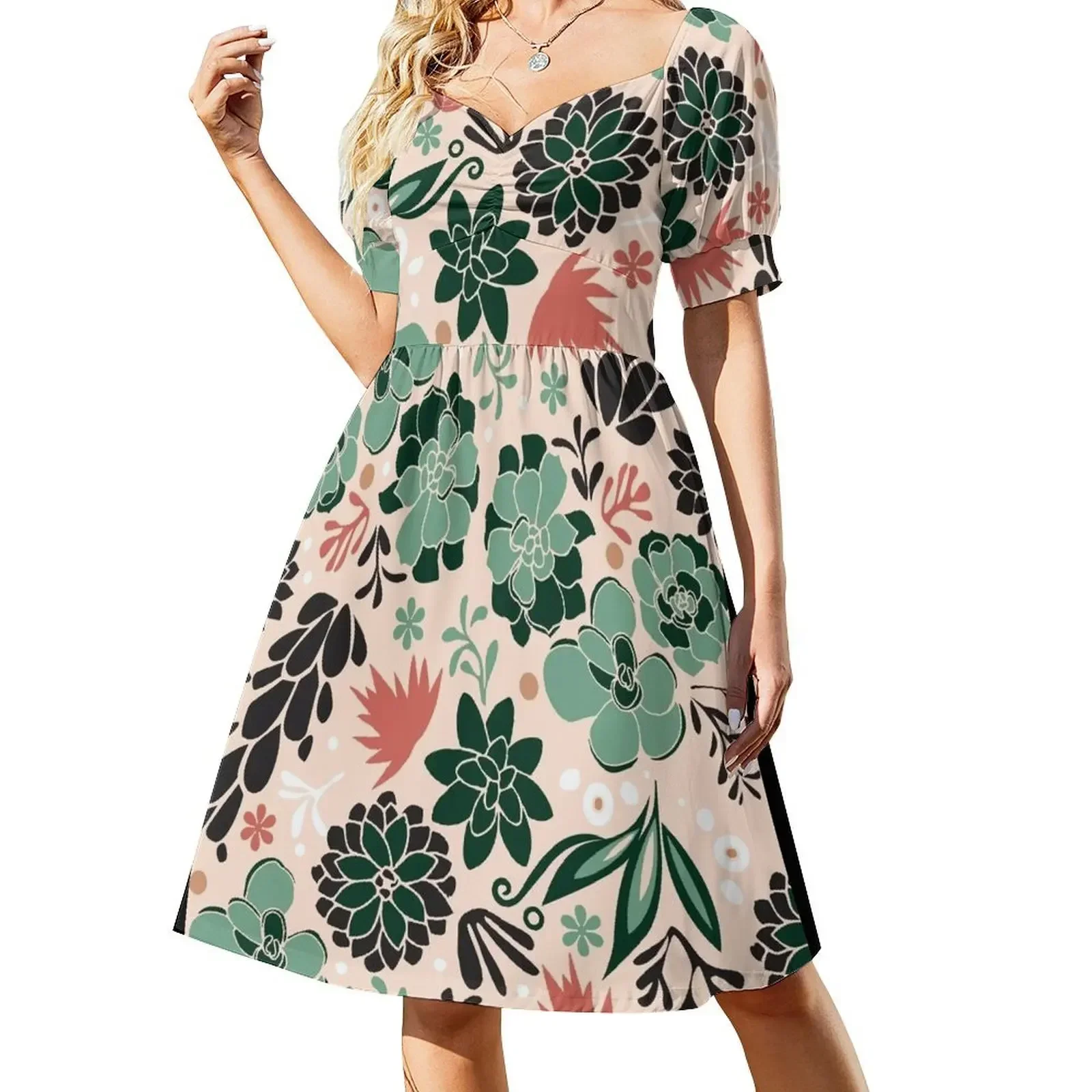 

Succulent flowerbed Sleeveless Dress summer dress womens 2025 women clothing 2025 new arrivals Dress