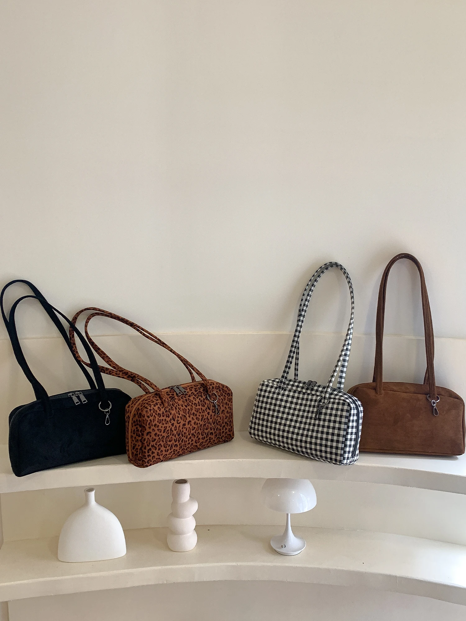 

Замшевая бостонская сумка EMORRIN, сумка через плечо, корейская универсальная сумка на осень-зиму, Новое поступление, женская сумка Faion Accory