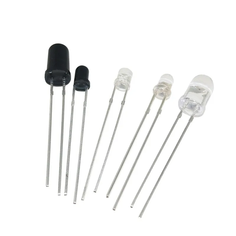 50PCS 3mm 5mm 940nm F3 F5 Infrared Emitter And Receiver Diode LED 301A For Sensor Module
