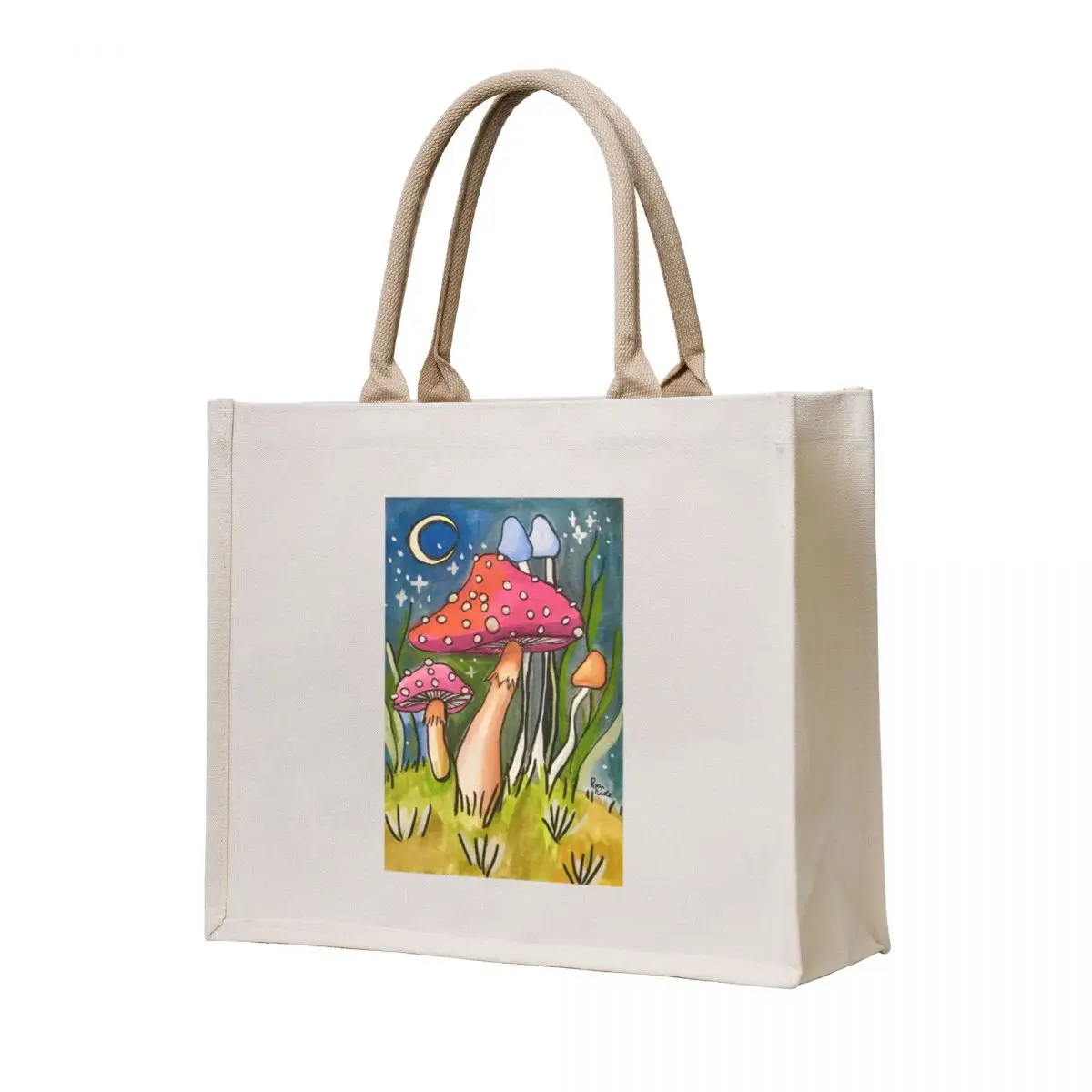 

Starry Mushroom Night Tote Bag Candy bags bags woman 2025 shoping bag shopper bag women canvas
