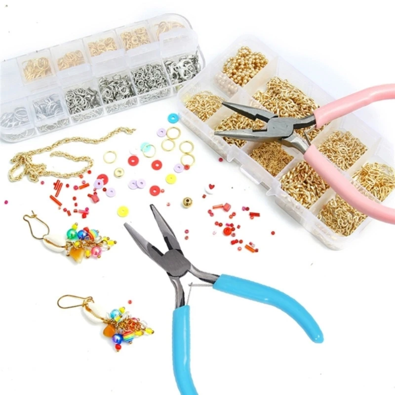 d'outils pinces à bijoux pratiques avec pinces à bec Long incurvé pinces à épiler