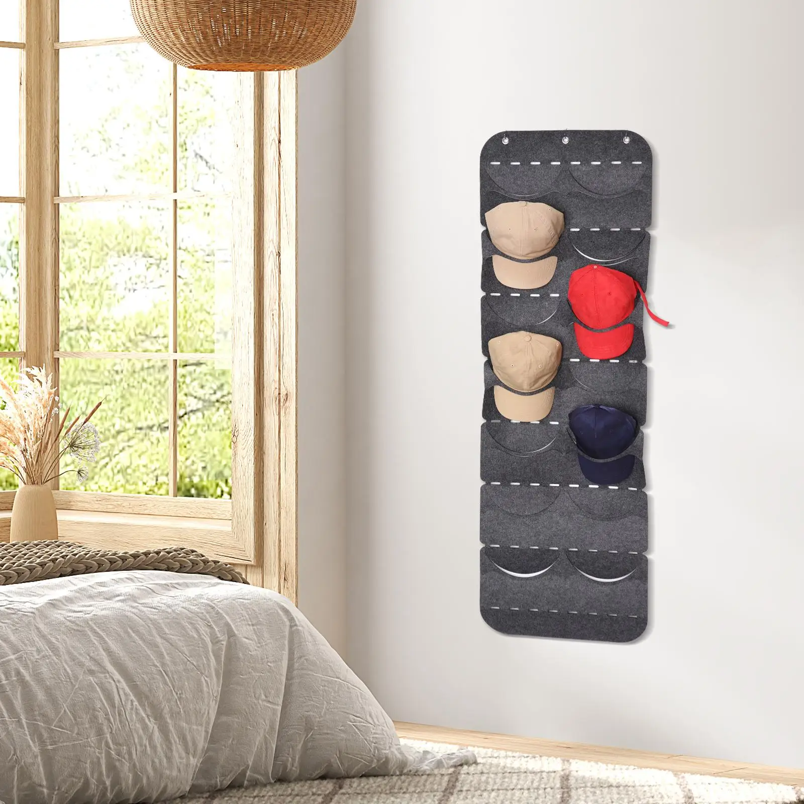 Multipurpose Scarf Storage Rack, Hat Rack, Óculos Organizador, Hairpins Display, Baseball Hat Rack para Lavanderia, Home Bedroom