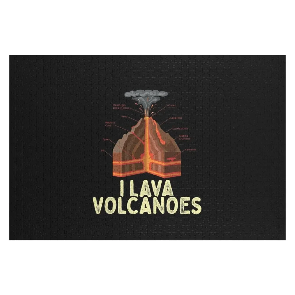 

I Lava Volcanoes Geologist - Volcano Lover - Geology Gift Jigsaw Puzzle Jigsaw Pieces Adults Custom Gift Puzzle