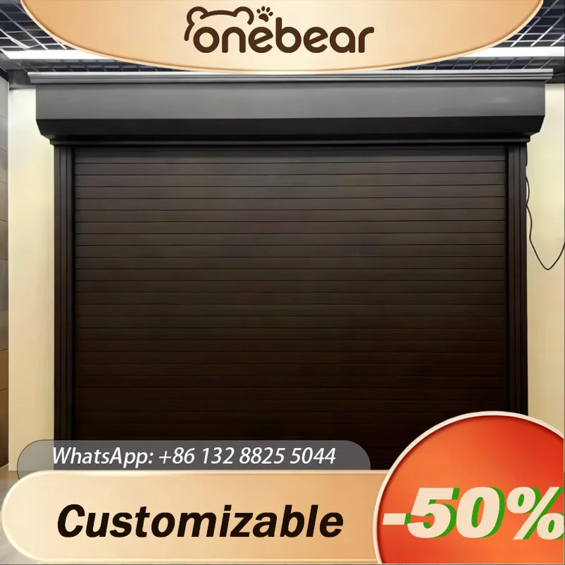 Customizable Remote Control Aluminum Alloy Roll Up Door Self Storage Motorized Roller Shutter Door Commercial Garage Warehouse