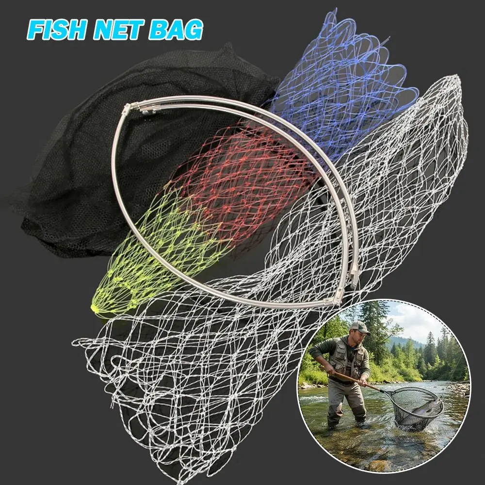 Stainless Steel Fishing Net Foldable Design Folding Net Head Landing Net Dip Accessories Depth Landing Fishing Brail Sea Fishing