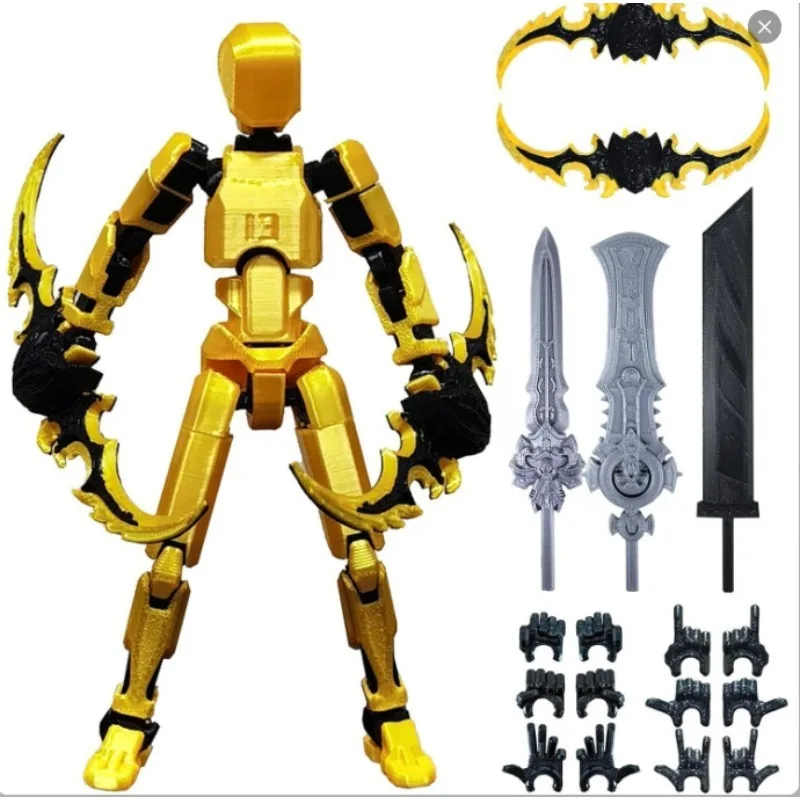 Figura de acción simulada 13, Robot multiarticular Titan para montar bien, impresora 3D, alivio del estrés móvil, descompresión, regalo de cumpleaños