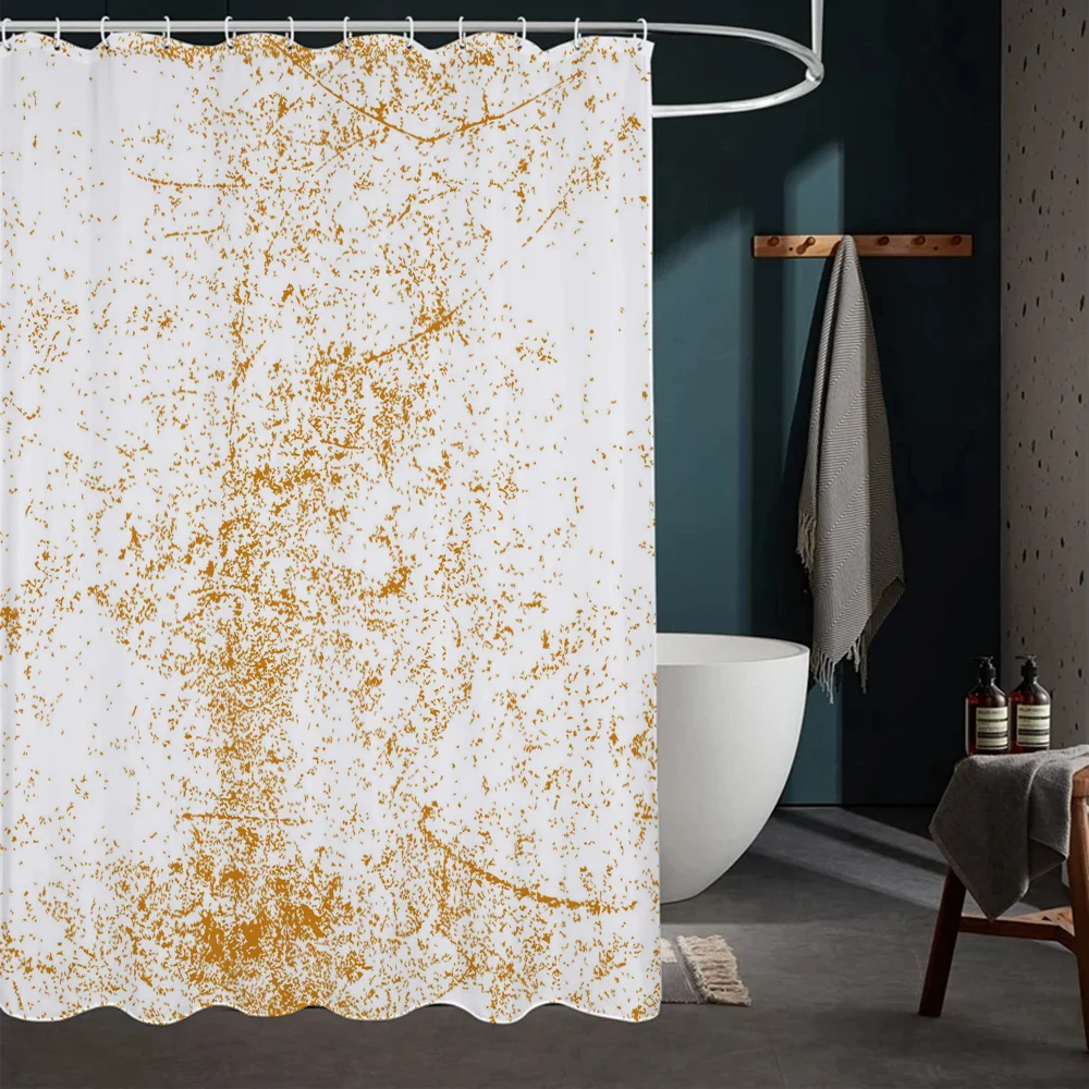 Splash-ink Shower Curtain for Bathroom Accessories Set Folding Partition Waterproof Fabric Bathroom Curtains for the Home Bath