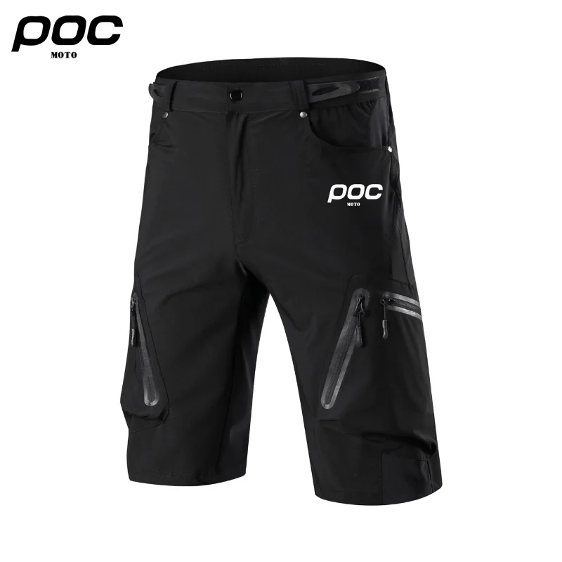 2022 Moto Poc Cycling Black Defend MTB Short Pants Ride Mountain Bike Shorts Motocross Bmx XC Pant Bicycle Trousers Quick-Dry