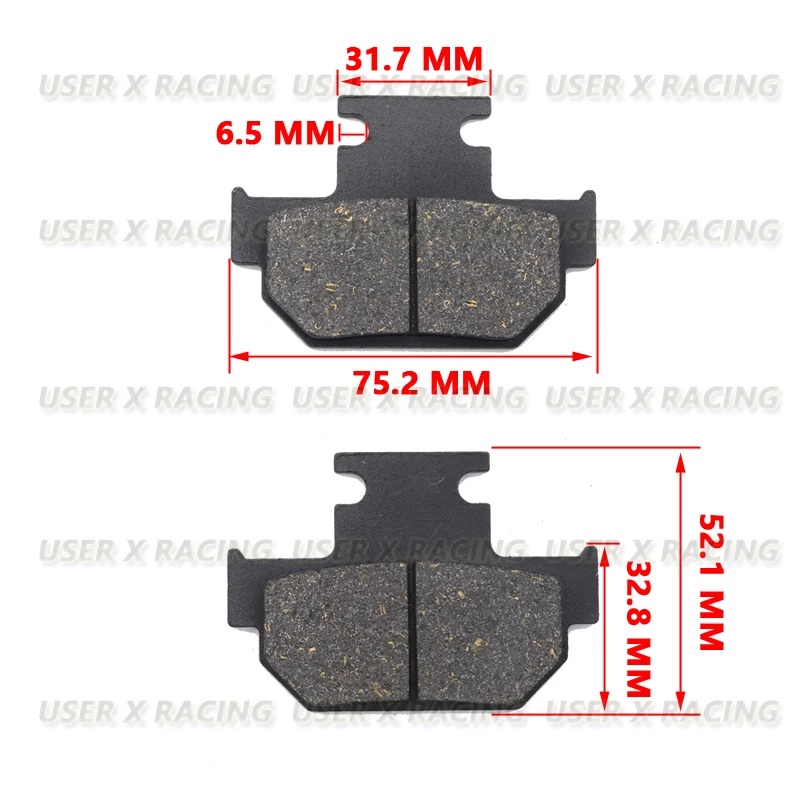 USER-X Universal motorrad disc bremsbelag Bremsen Vorne Hinten Disc Bremsbeläge block Schuhe roller cb150f rc200 cm125 JUPITER MX