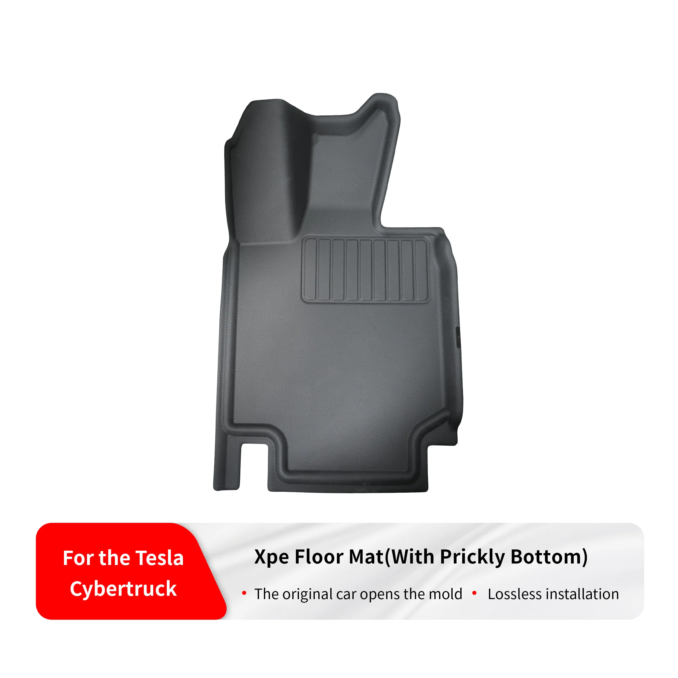 Suitable for Tesla Cyber Pickup Xpe driver's seat mat, driver's cabin floor mat with burr bottom anti slip design