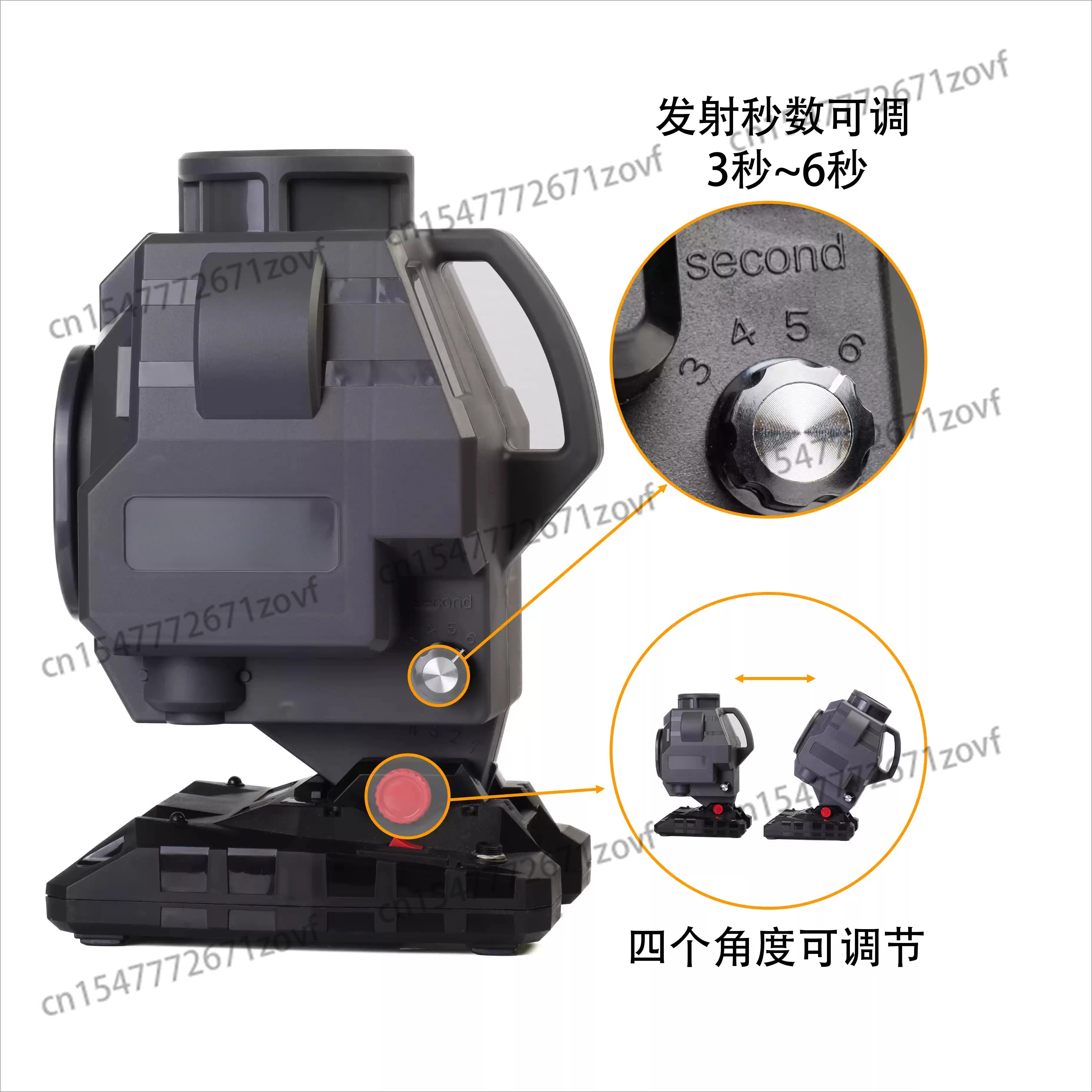 13803BH Professional Badminton Machine with Adjustable 3-6s Interval & 4 Angles Adjustment for Beginners Training