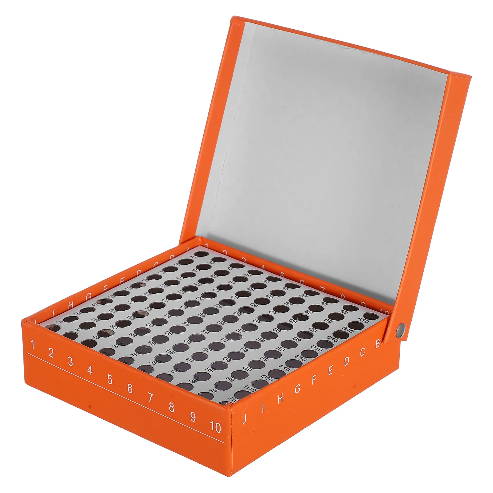 

Freezer-Safe Paper Storage Box With Compartments Lab Sample Container For Tubes Vials Oil Bottles Flip Top Leakproof