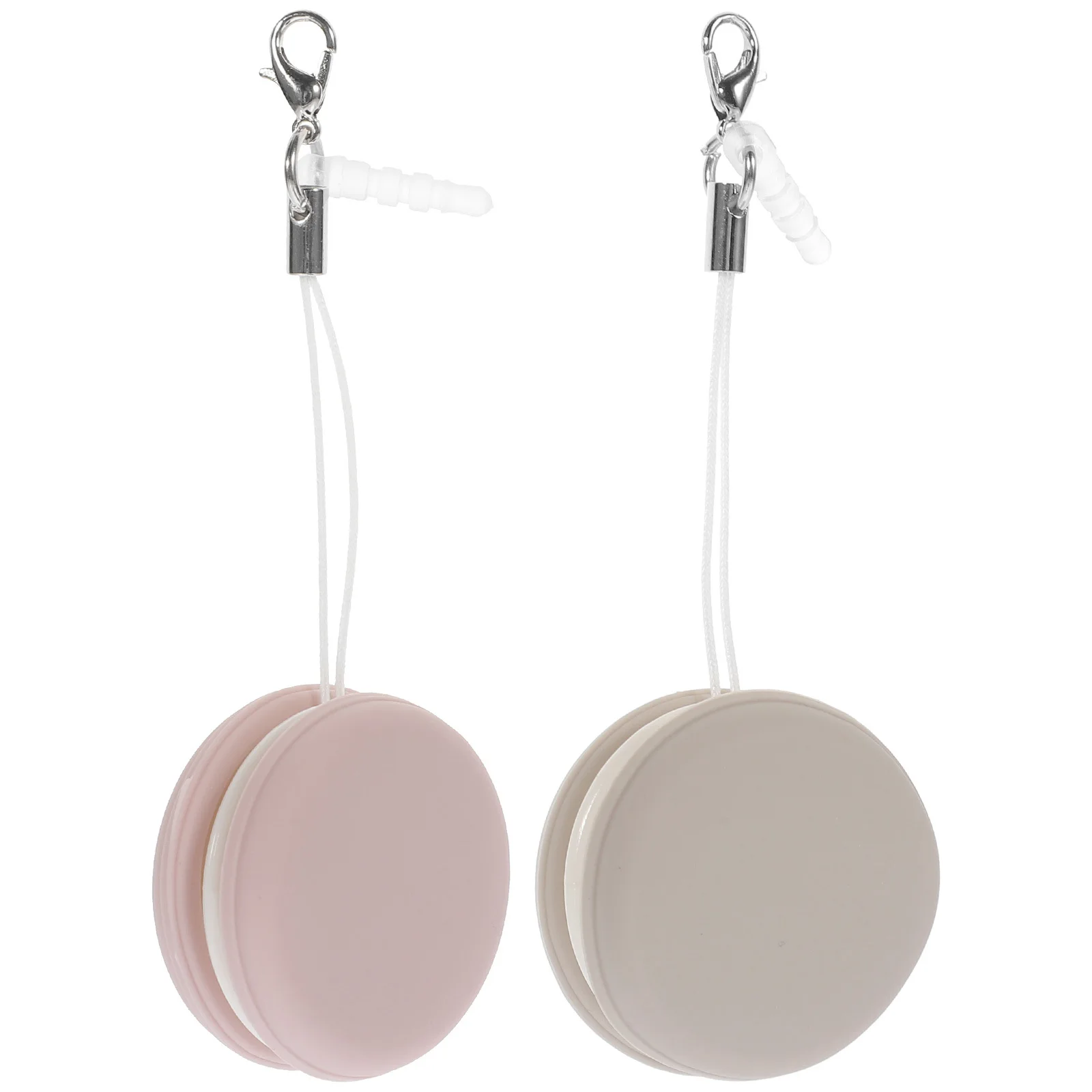 2 قطعة منظف الشاشة المستديرة مسح للهاتف سيليكون أداة تنظيف المحمول المحمولة مقاومة للخدش قلادة التبعي