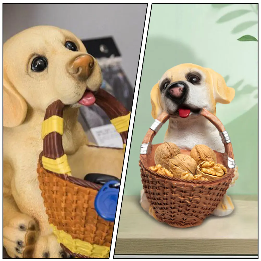 

Dog Storage Box Baskets Decorative Bins Reusable Organizer Organiser Desktop