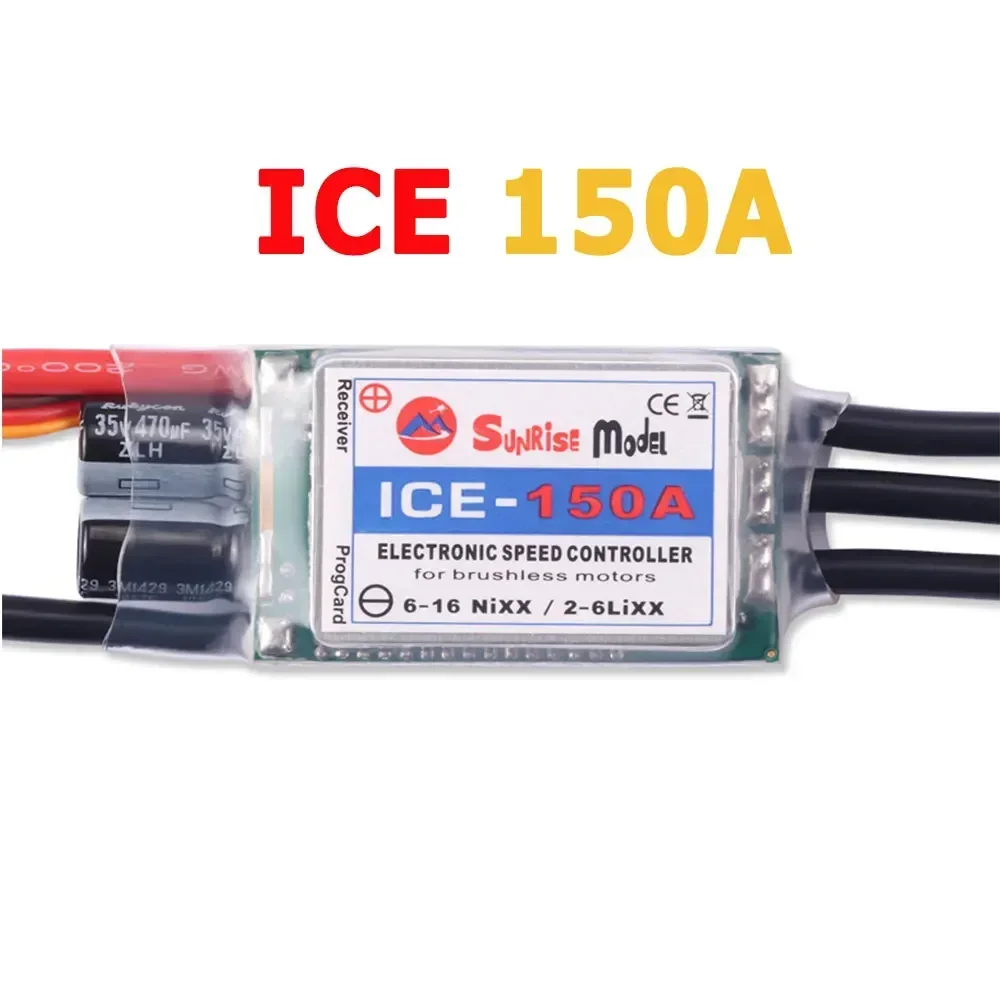 SunriseModel ICE 2-6S Helikopter Vliegtuig Borstelloze ESC met BEC Uitgang 18A 30A 40A 45A 60A 90A 100A 120A 150A voor RC Modellen DIY
