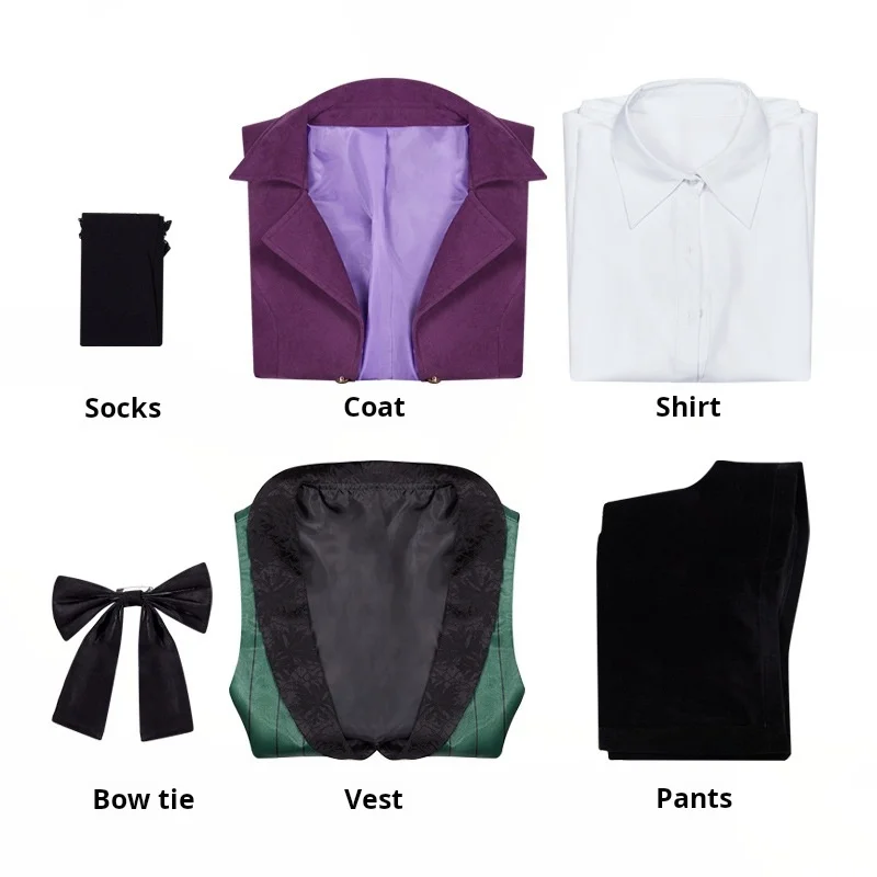 أنيمي الأسود بتلر ألويس ترانسي تأثيري حلي الشيطان موحدة هالوين الكبار رجل امرأة البدلة معطف السراويل قميص التعادل سترة #6