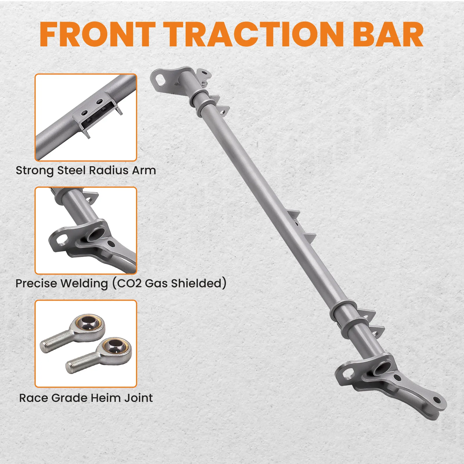 Steel Front Traction Control Tie Bar for Honda Civic CRX 88-91 Suspension Traction Control Tie Bar Kit