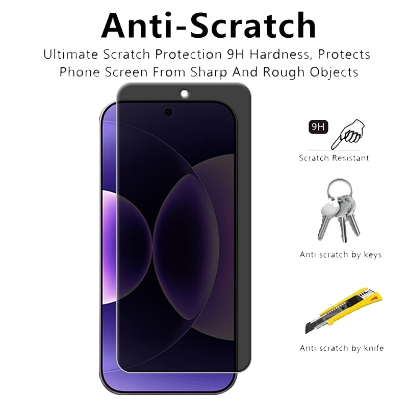 4 قطعة لشاومي Mi 17 Pro Glass Xiaomi 17 Pro Max واقي للشاشة 9H HD الخصوصية المضادة للتجسس الهاتف واقية الزجاج المقسى Mi 17