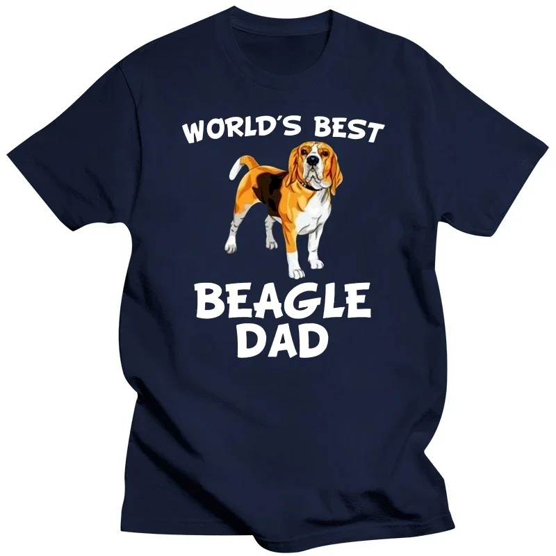 streetwear fashion vintage Summer Male Hot Sale World'S Best Beagle Dad Dog Owner  Shirt Cotton Short Sleeve Tee Shirt  harajuku